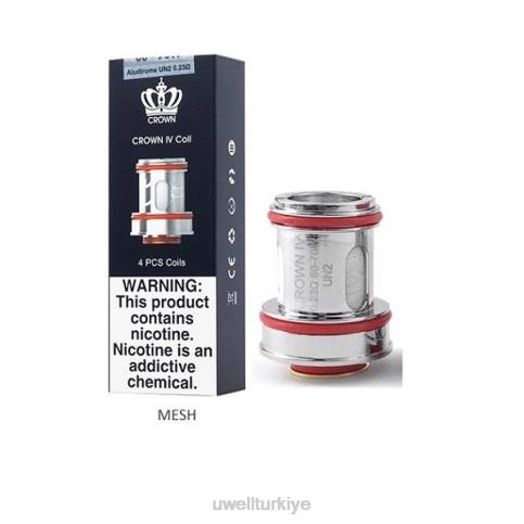 UWELL CROWN 4 yedek bobinler (4'lü paket) | UWELL Turkey un2 çift ağ 0.23ohm D6RV184