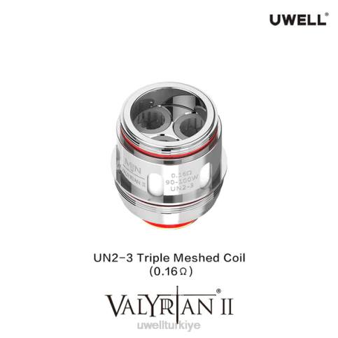 UWELL VALYRIAN 2 yedek bobinler (2'li paket) | UWELL Store un2-3 üçlü ağ 0.16ohm D6RV30