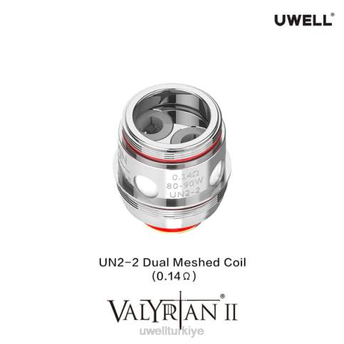 UWELL VALYRIAN 2 yedek bobinler (2'li paket) | UWELL Vape Flavours un2 çift ağ 0.14ohm D6RV29