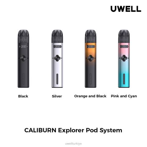 UWELL CALIBURN EXPLORER kit (pod sistemi) | UWELL Elektronik Sigara turuncu/siyah D6RV166